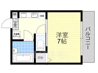 カネシマハイツ【2階】の間取り