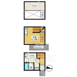 アースクエイク豊2【1階】の間取り