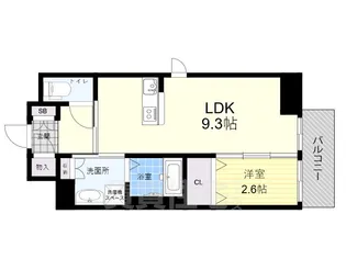 クローバー・フロント【3階】の間取り