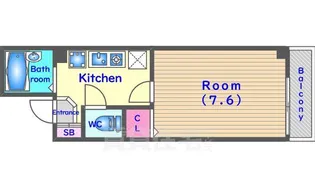 エフラス京都御所西(旧NHKビル)【5階】の間取り