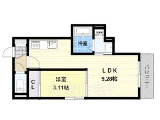 REGALEST堺市駅【3階】の間取り