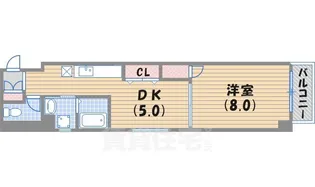 プライマル西宮夙川【6階】の間取り