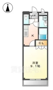 グランドパレス堀越【2階】の間取り