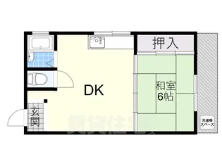 伊丹ハイツ【3階】の間取り