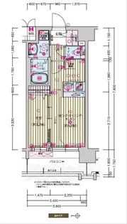 プレサンスTHE KYOTO 新町通【2階】の間取り