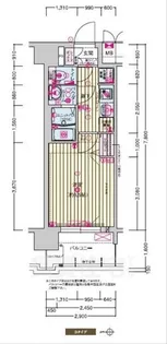 プレサンスTHE KYOTO 新町通【2階】の間取り
