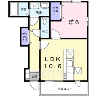 サンブレス【1階】の間取り