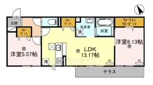 滋賀県草津市野村5丁目【アパート】の間取り