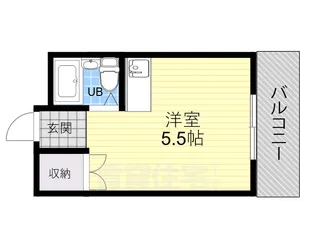 シャトー第一平野【1-107号室】の間取り