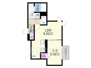 アイリス伏見【1階】の間取り