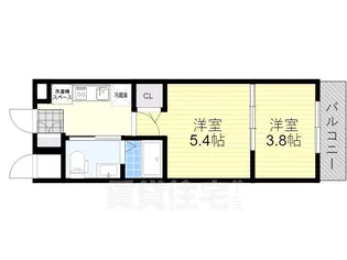 MJC大阪リベルテ【1102号室】の間取り