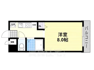 コーリンハイツ【4階】の間取り