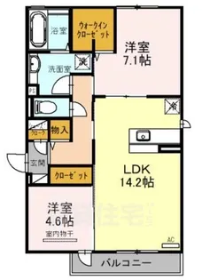 ラ・フォレ【2階】の間取り