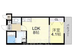 H-maison御幣島3【1階】の間取り