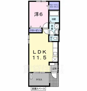 エンテラス池内 B【1階】の間取り