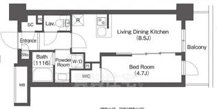バウスステージ大濠【3階】の間取り