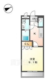 コンフォール白水【2階】の間取り