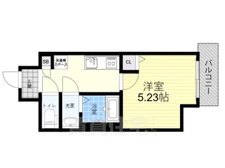 シロハイヌ尼崎中央【7階】の間取り
