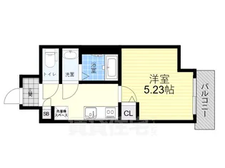 シロハイヌ尼崎中央【6階】の間取り