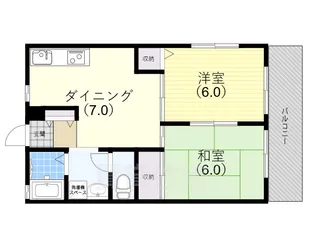 ハイツRISA【2階】の間取り
