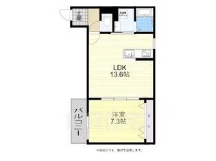 プランドール尼崎【1階】の間取り