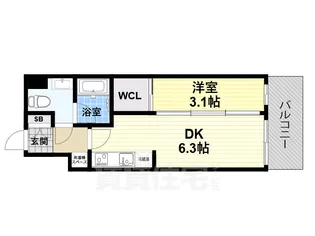 ヴェール尼崎城【2階】の間取り