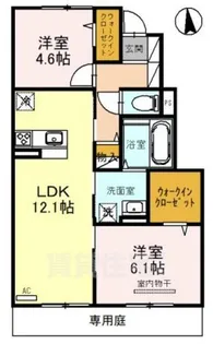 メゾン・ド・五条宮【1階】の間取り