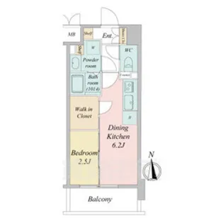 パートナーズ今池【10階】の間取り