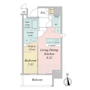 デュオフラッツ今池リレア【12階】の間取り