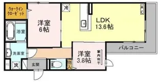 大阪府高槻市八幡町【アパート】の間取り