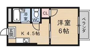 ビラージュ深草【3階】の間取り