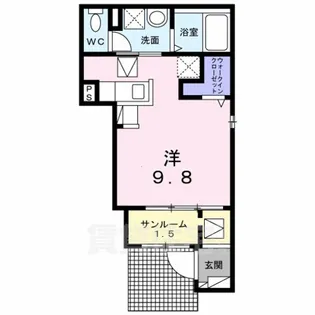 ラ メール ビート【1階】の間取り