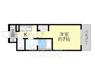 大阪府大阪市都島区東野田町5丁目【マンション】の間取り