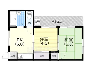 赤木ハイツ【201号室】の間取り
