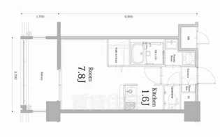 エンクレスト博多駅南BASE【12階】の間取り