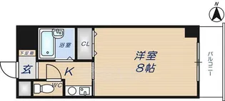 ウィングコート東大阪【3階】の間取り