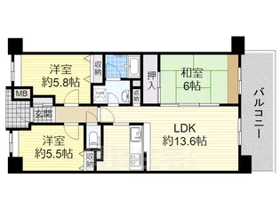 EAST1【3階】の間取り