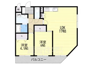 アンシャンテ新大阪【7階】の間取り