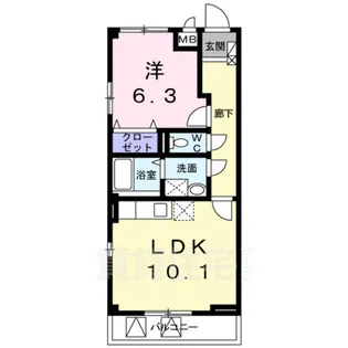 ルミエール名東【4階】の間取り