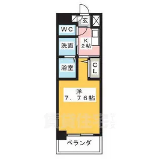 ArtizA東別院【7階】の間取り