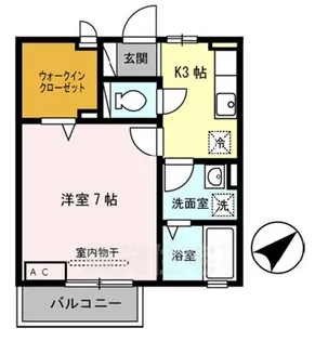 ラ・グラシューズ【2階】の間取り