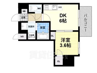 ファーストフィオーレ尼崎ウエスト【2階】の間取り