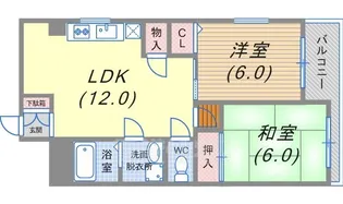 ハイツ二井【2階】の間取り