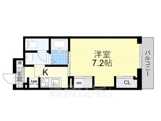 リブリ・江坂【3階】の間取り