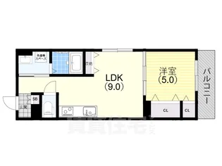 リアン西山町【1階】の間取り