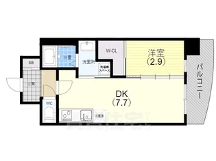 セレニテ神戸ミラクノール【3階】の間取り