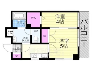 プリシード東福寺レジデンス【3階】の間取り