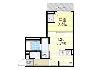 アイクレスト白石【2階】の間取り