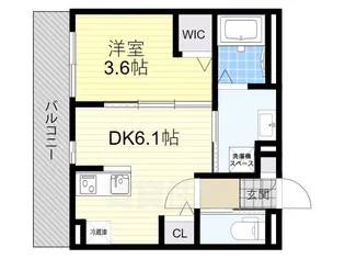 アイクレスト白石【2階】の間取り