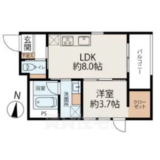 WELLNEST ROOM 名駅南【3階】の間取り